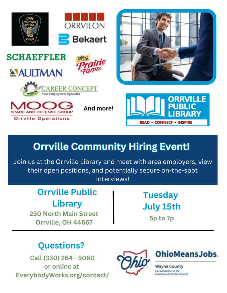 Orrville Hiring Flyer